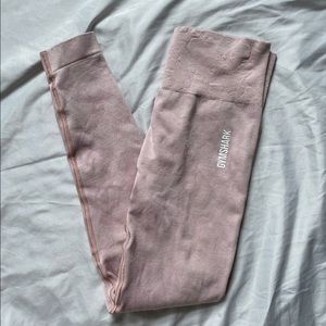 GYMSHARK pink camp leggings